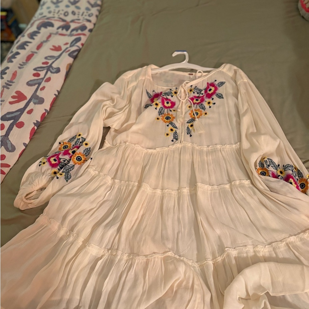Free people embroidered Boho Dress